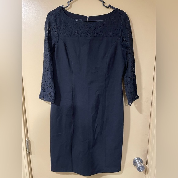 Talbots Dresses & Skirts - Talbots Elegant Black Lace Sleeve Dress